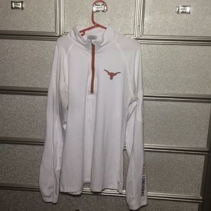Texas longhorns White pull over